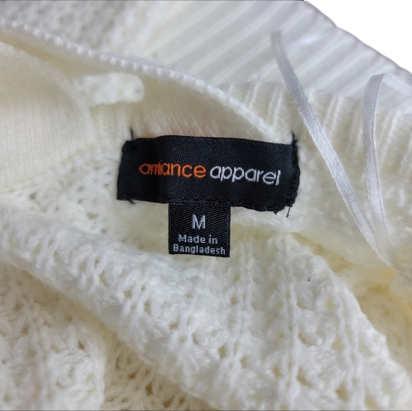 AMBIENCE APPAREL Crisscross back, crewneck sweater - Picture 7 of 10